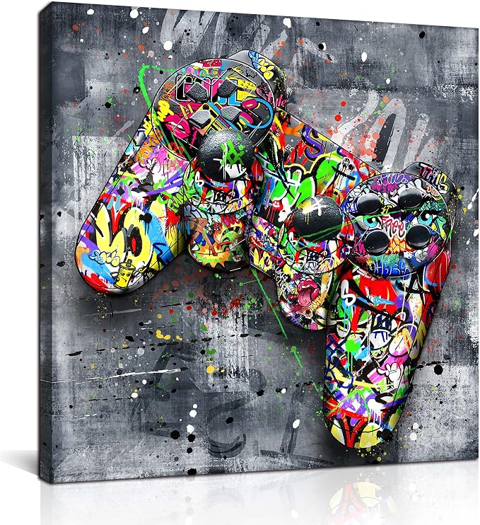 SIXTTART Gaming Wall Decor for Bedroom by SIXTTARTCANVASWALLART