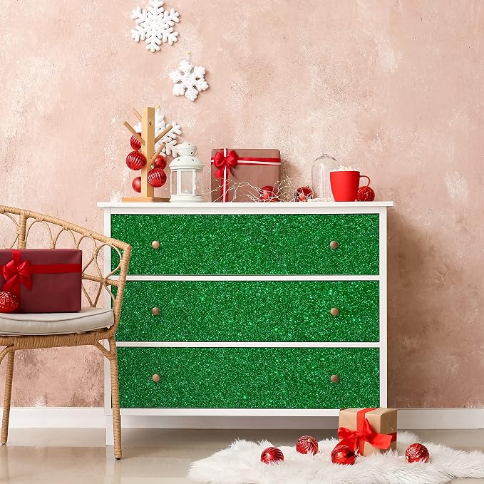 CHIHUT Sparkly Glitter Wallpaper Stick and Peel - Image 5