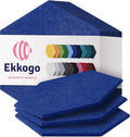 Acoustic Panels 12-Pack Soundproof Wall Panels 14"X12.1"X0.4" Sound Panels High by EkkogoAcousticPanels