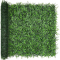 Artificial Green Wall Panels: 48"x120" Boxwood Hedge Green Wall Decor Backdrop by BHXCL