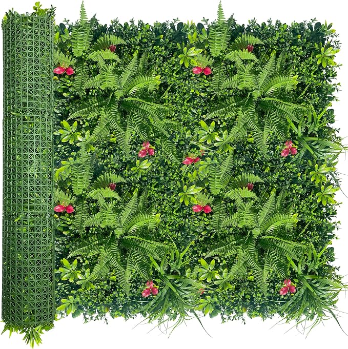 ODTORY Artificial Grass Wall Backdrop Panels Roll: 40X120 in UV-Anti Greenery by ODTORYHOME