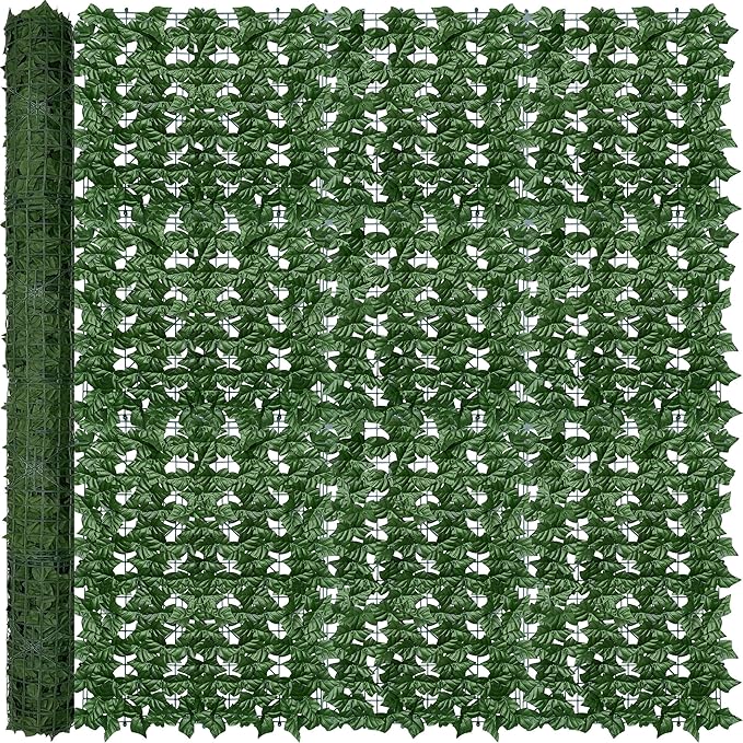 Odtory Artificial Ivy Privacy Fence Wall Screen: 72 x144 in UV-Anti Faux by ODTORYHOME
