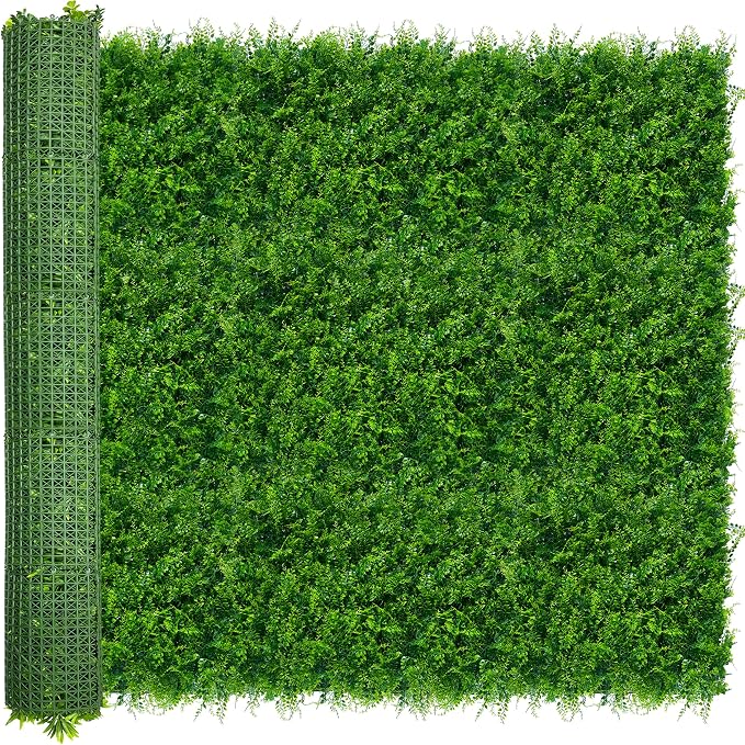 ODTORY Artificial Plants Hedge Wall Panels：68x120 Inch UV-Anti Greenery Boxwood by ODTORYHOME