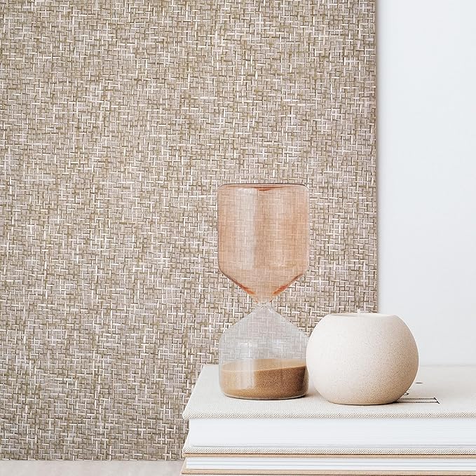 Ansehan Wallcovering W010103 Cosmo Collection 36" W x 8 Yard L, Natural Paper - Image 4