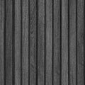 VEELIKE Charcoal Black Wood Slat Peel and Stick Wallpaper 24''x118'' Modern by VEELIKE