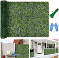 Artificial Boxwood Backdrop Roll: 40"x120" UV-Anti Greenery Faux Grass Hedge by BHXCL