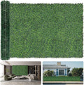 Artificial Boxwood Roll Panels: 60"x138" UV-Anti Faux Hedge Privacy Screen by DOPGIB