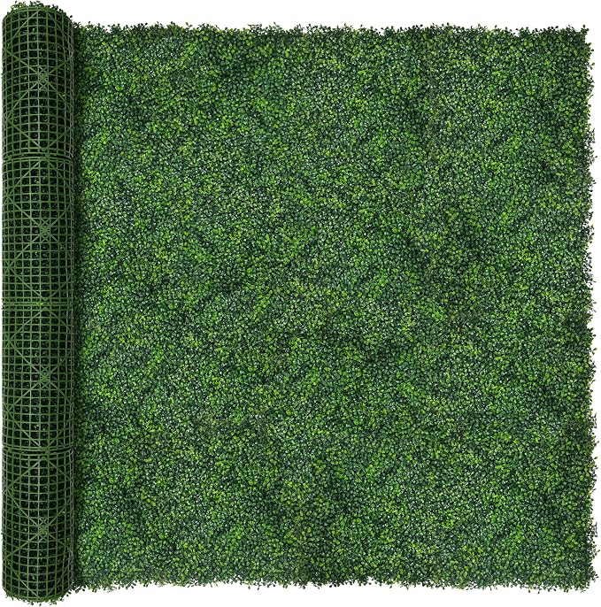 Artificial Ivy Privacy Fence Screen: 80"x 120" 4-Layer Leaf UV-Anti Faux by DOPGIB
