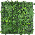 Artificial Green Boxwood Grass Wall Panels: 20"x 20" UV Protected Ivy Privacy by DOPGIB