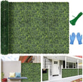 Artificial Boxwood Backdrop Roll: 60"x120" UV-Anti Greenery Faux Grass Hedge by BHXCL