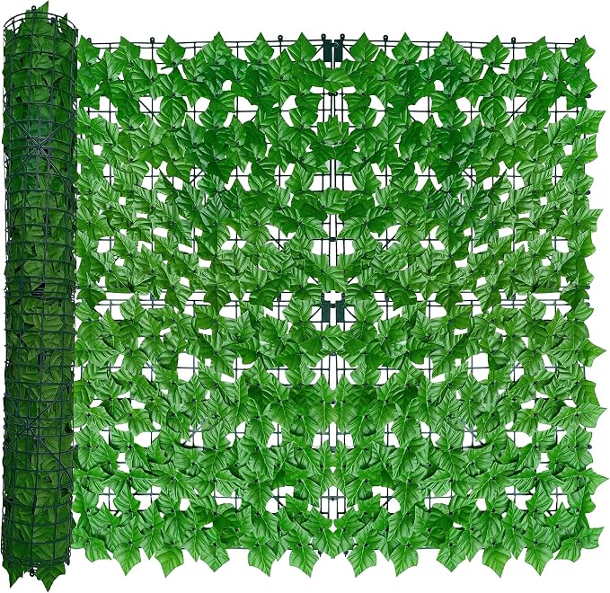 ODTORY Artificial Ivy Privacy Fence Wall Screen, 40X120 in UV-Anti Faux by ODTORYHOME