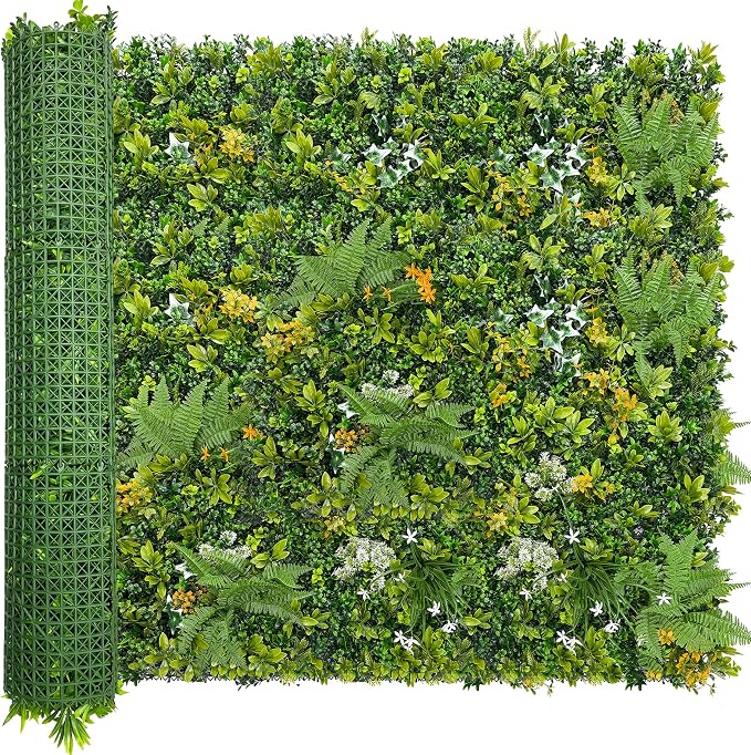 ODTORY Artificial Boxwood Hedges Panels Roll:54'' x 120'' UV-Anti Faux by ODTORYHOME