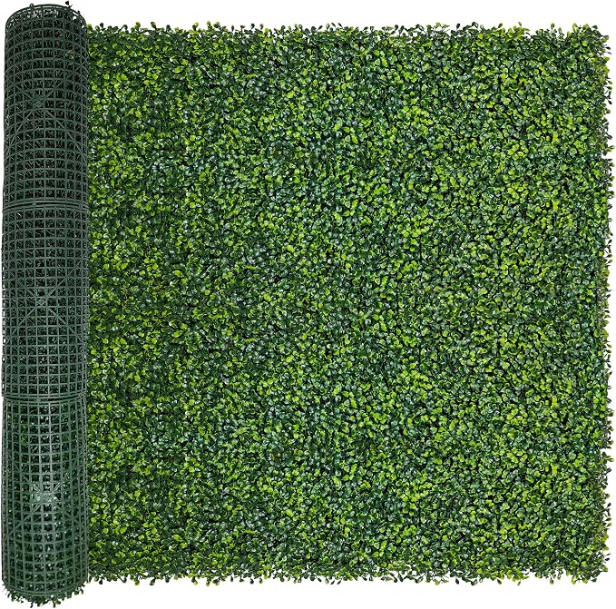 ODTORY Artificial Boxwood Roll Panels, Decorative Grass Wall Covering by ODTORYHOME