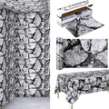 Kochorie 100 Ft X 54 Inch Halloween Stone Wall Tablecloth Roll by Kochorie