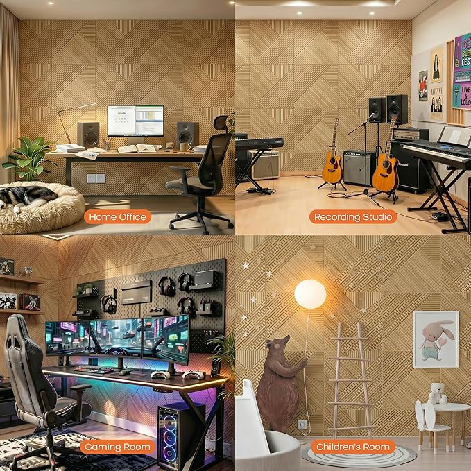 BUBOS 6 Pack Acoustic Wall Panels - Image 6
