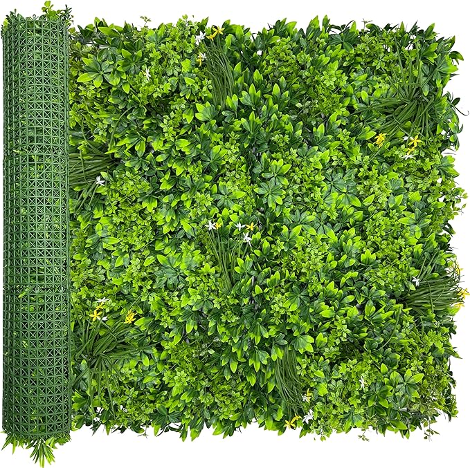 ODTORY Artificial Plant Wall Roll: 40X120 in UV-Anti Ivy Privacy Fence Screen by ODTORYHOME
