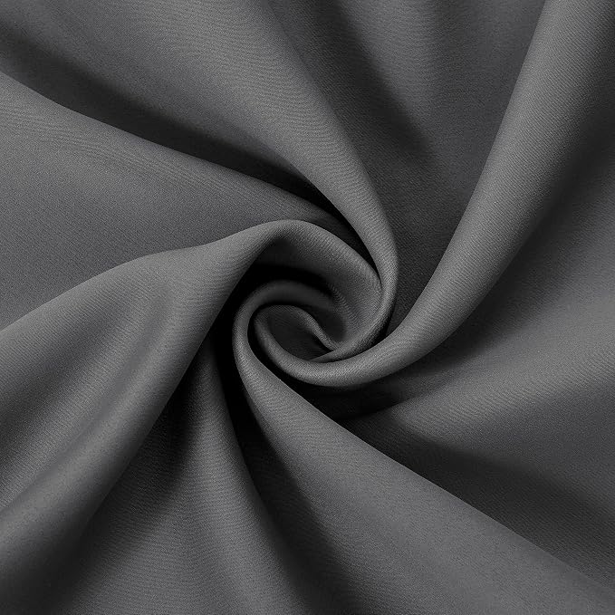 LEMOMO Frost Grey Blackout Curtains 34 x 84 Inch Length/Set of 2 Curtain - Image 5