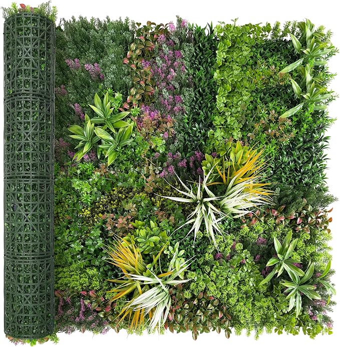 Artificial Grass Wall Roll Panels: 48''x120''Boxwood Hedge Panels, UV-Anti by BHXCL
