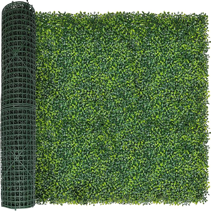 ODTORY Artificial Boxwood Roll Panels:40 X 120 in UV-Anti Artificial Ivy by ODTORYHOME