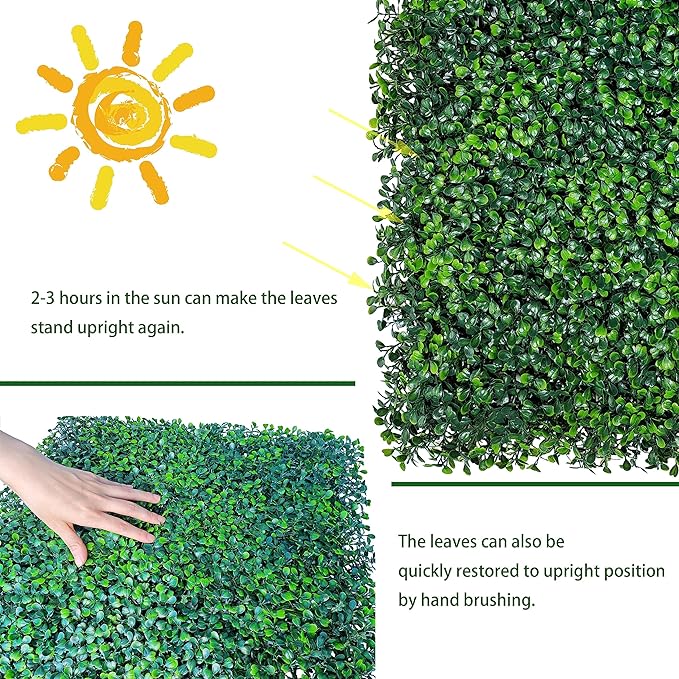 ODTORY Artificial Ivy Privacy Fence Wall Screen: 4FT X 12FT UV-Anti Faux - Image 5