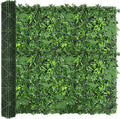 Artificial Green Boxwood Grass Wall Roll: 80"x120" UV Protected Ivy Privacy by DOPGIB