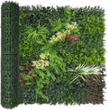 Artificial Ivy Boxwood Roll: 48"x120" UV Resistant Green Leaves Faux by DOPGIB