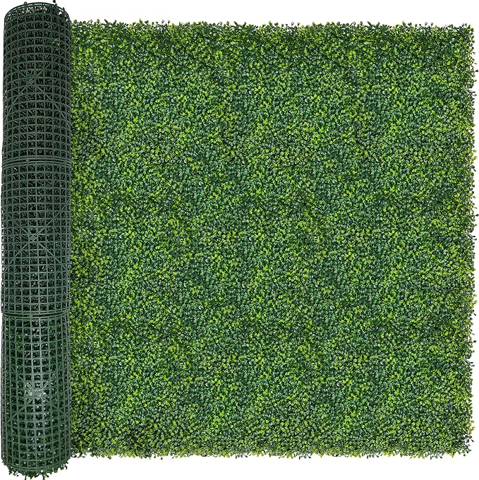 ODTORY Artificial Boxwood Roll Panels: 6FT X 12FT UV-Anti Artificial Ivy by ODTORYHOME