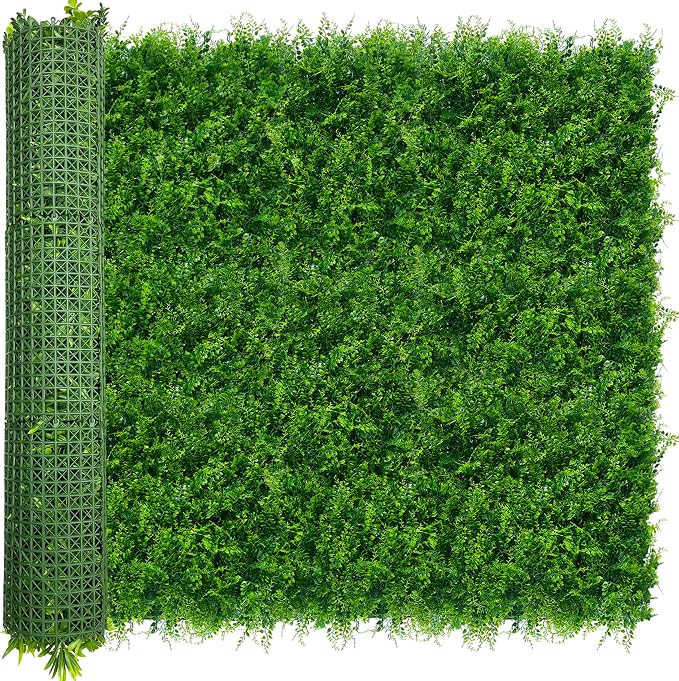 ODTORY Artificial Plants Hedge Wall Panels：54x120 Inch UV-Anti Greenery Boxwood by ODTORYHOME