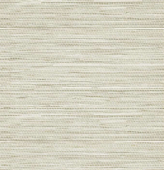 HueBurst Grasscloth Peel and Stick Wallpaper 17.3" x 197" Renter Friendly by HueBurst