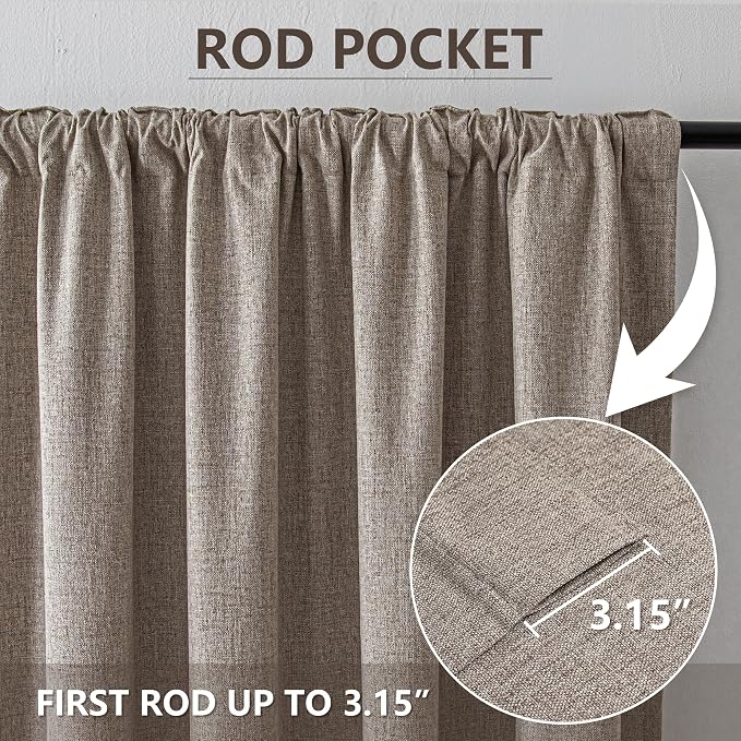 IGEMAEVE Linen Blackout Curtains - Image 7