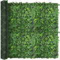 Artificial Green Boxwood Grass Wall Roll: 80"x120" UV Protected Ivy Privacy by DOPGIB