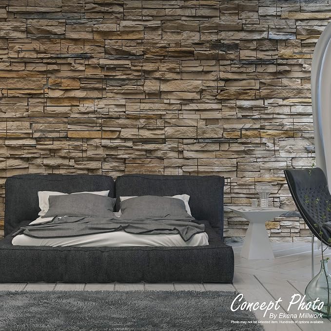 Ekena Millwork 48 5/8"W x 24 3/4"H x 1 1/4"D Cascade Stacked Stone, StoneWall - Image 13