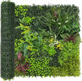 Artificial Plant Wall Boxwood Roll: 48"x120" UV Resistant Green Leaves Faux by DOPGIB
