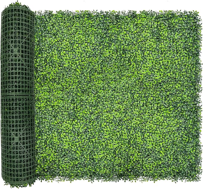 Artificial Ivy Privacy Fence Screen, Backyard Greenery Wall Backdrop Decor by DOPGIB