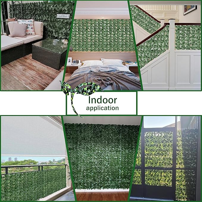 ODTORY Artificial Fence Privacy Screen: 4FT x 50FT UV-Anti Faux Greenery - Image 5