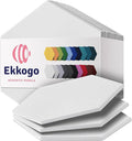 Acoustic Panels 12-Pack Soundproof Wall Panels 14"X12.1"X0.4" Sound Panels High by EkkogoAcousticPanels