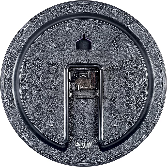Bernhard Products Black Wall Clock, Large 13-Inch Silent Non Ticking Quartz - Image 6