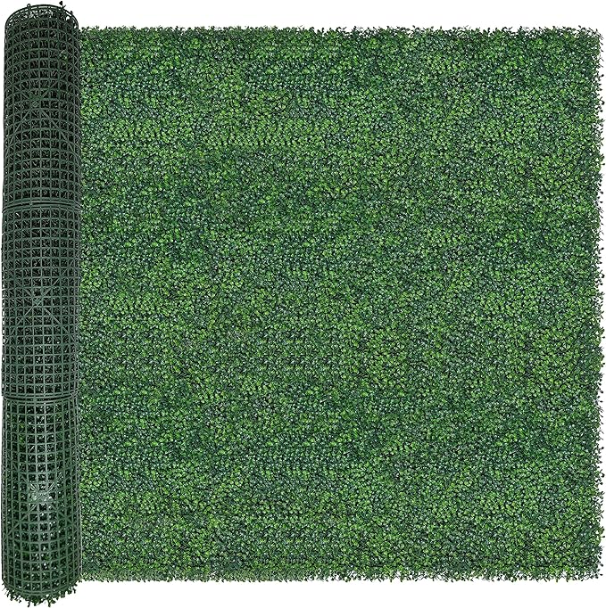 ODTORY Artificial Boxwood Roll: 60 X 120 in UV-Anti Faux Ivy Boxwood Hedge Leaf by ODTORYHOME